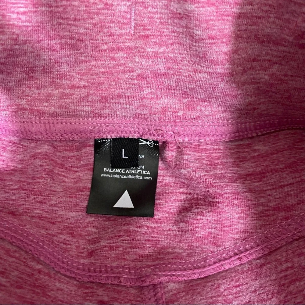 Balance Athletica Womens Large Jogger Sweatpants Yoga Active Heathered Pink - Picture 10 of 10